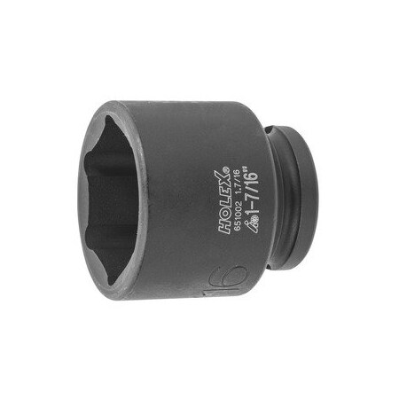 Holex Impact Socket, 1/2 inch Drive, 6 pt, 1.7/16 inch 651002 1.7/16